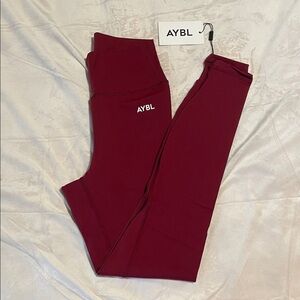 AYBL Deep Red Active Leggings